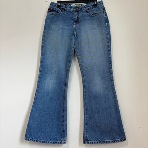 Mudd Vintage Cowboy Y2K Mid Waist Small Flare leg denim preppy western Jeans 32W